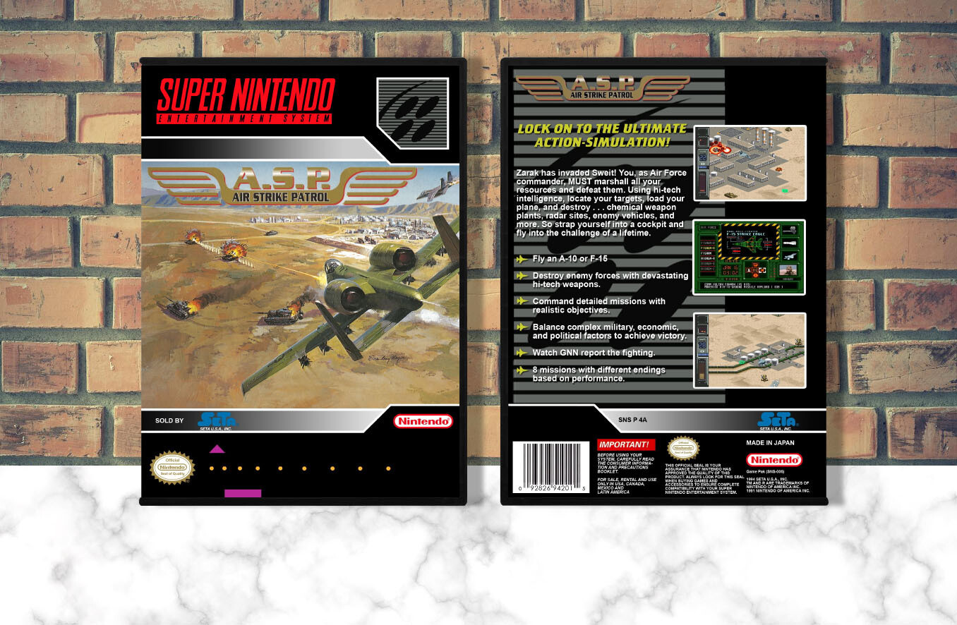 A.S.P. Air Strike Patrol, Case Color: DARK GREY (OEM DS CASE COLOR)