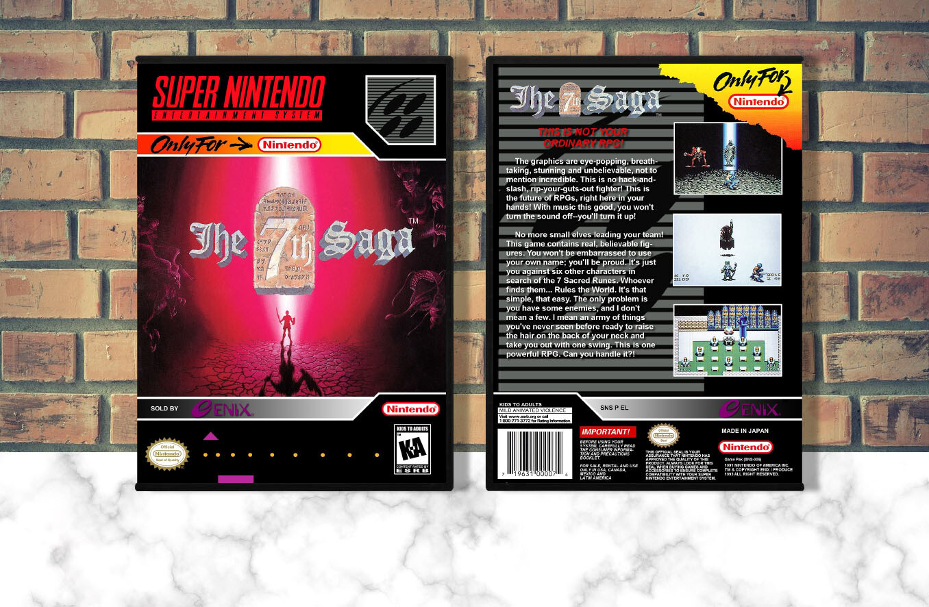 7th Saga, The, Case Color: DARK GREY (OEM DS CASE COLOR)