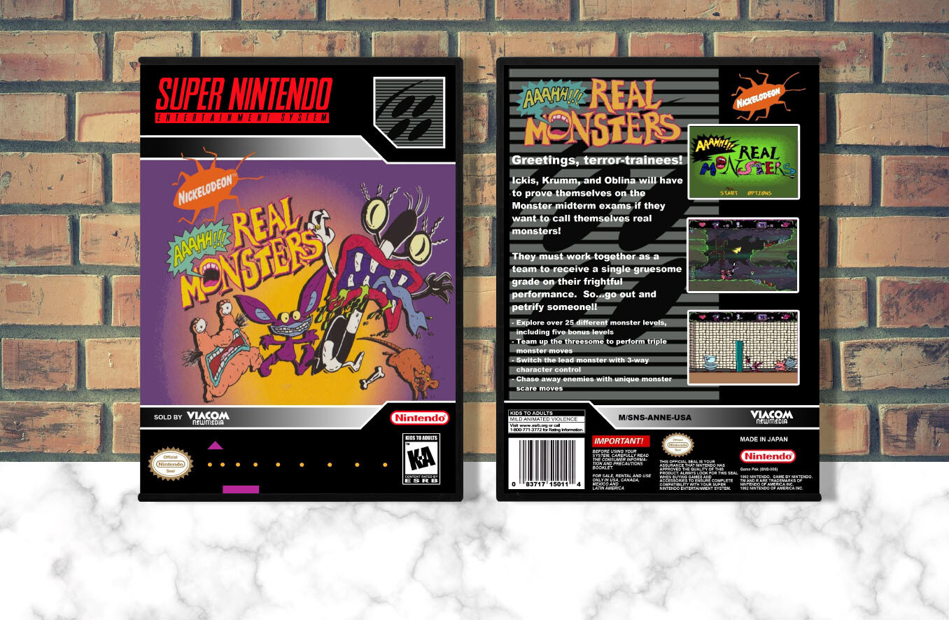 AAAHH!!! Real Monsters, Case Color: DARK GREY (OEM DS CASE COLOR)