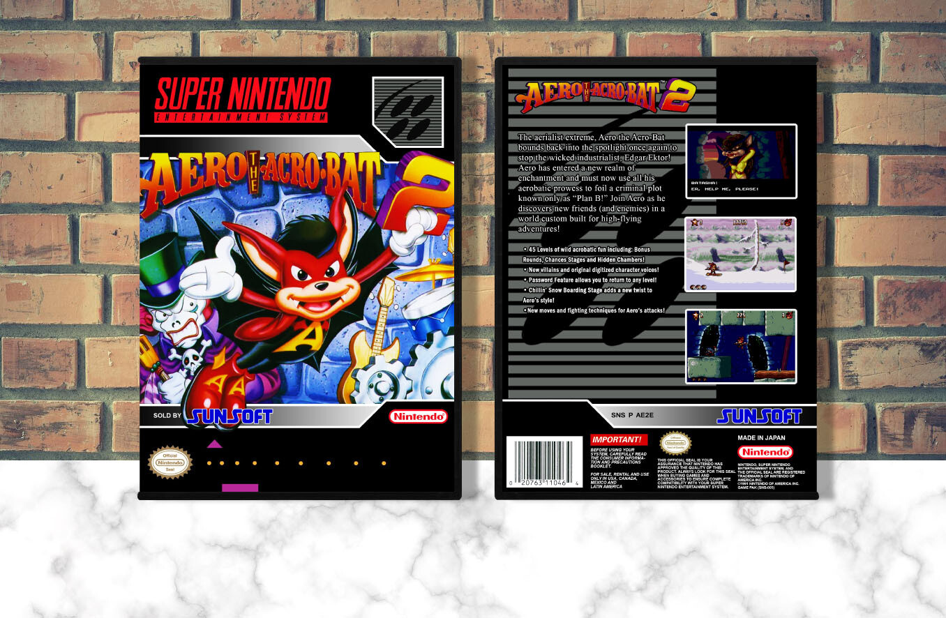 Aero the Acro-Bat 2, Case Color: DARK GREY (OEM DS CASE COLOR)