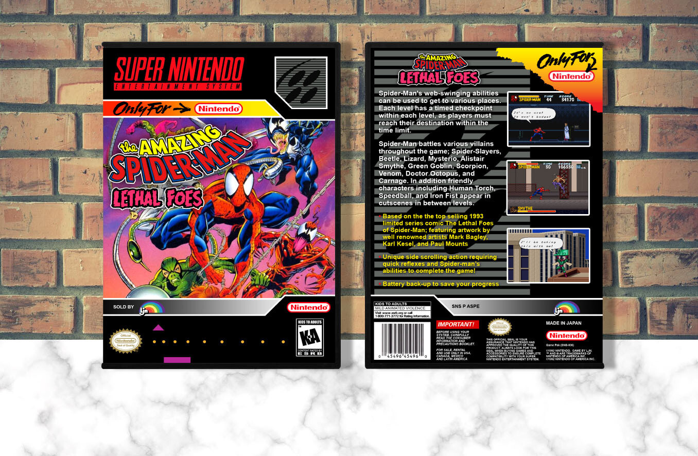 Amazing Spider-Man, The Lethal Foes, Case Color: DARK GREY (OEM DS CASE COLOR)