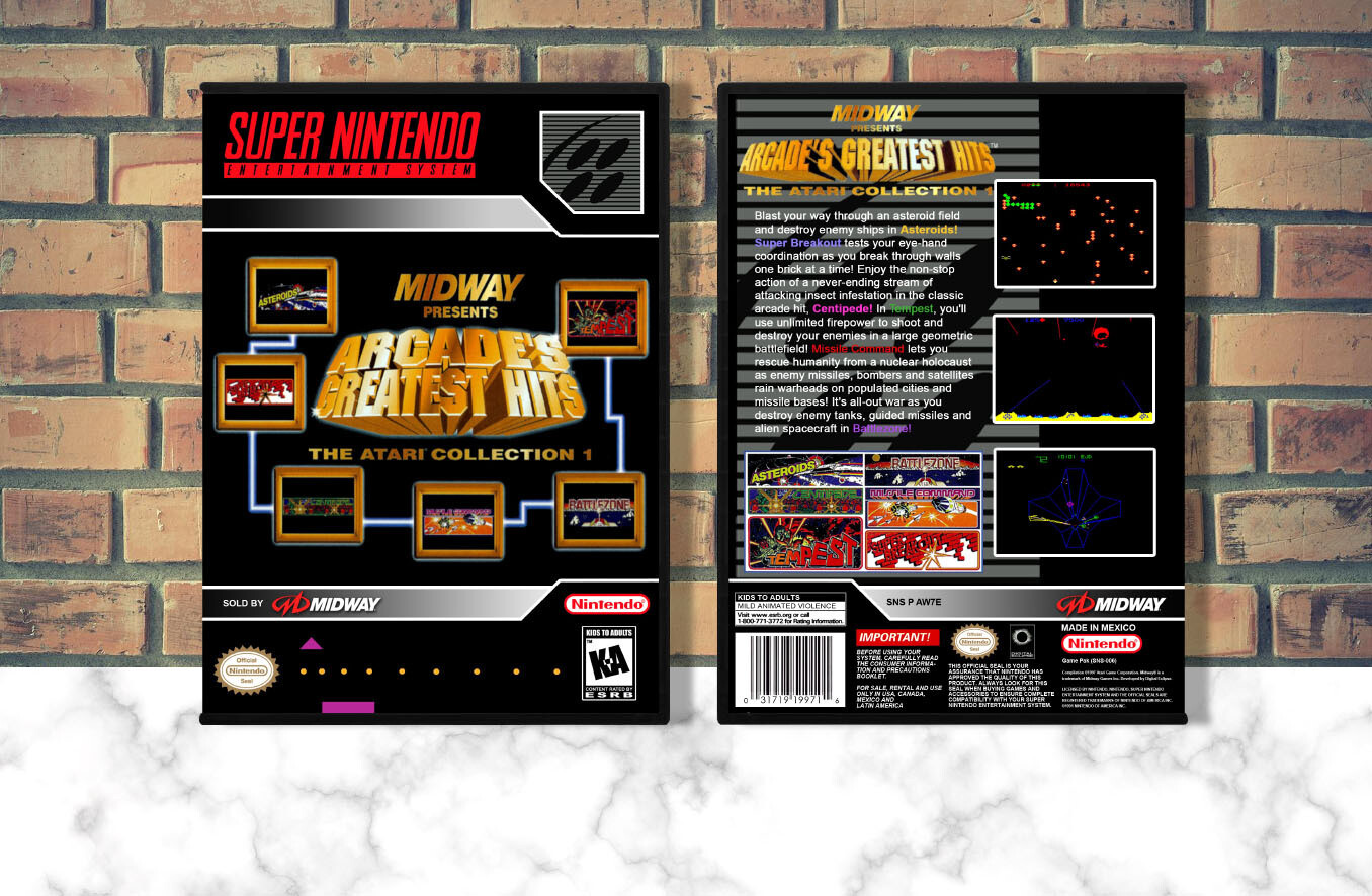 Arcade&#39;s Greatest Hits: The Atari Collection 1, Case Color: DARK GREY (OEM DS CASE COLOR)