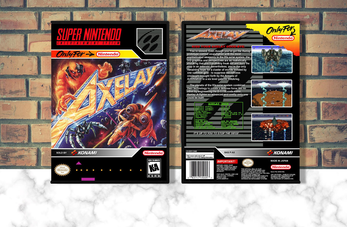 Axelay, Case Color: DARK GREY (OEM DS CASE COLOR)