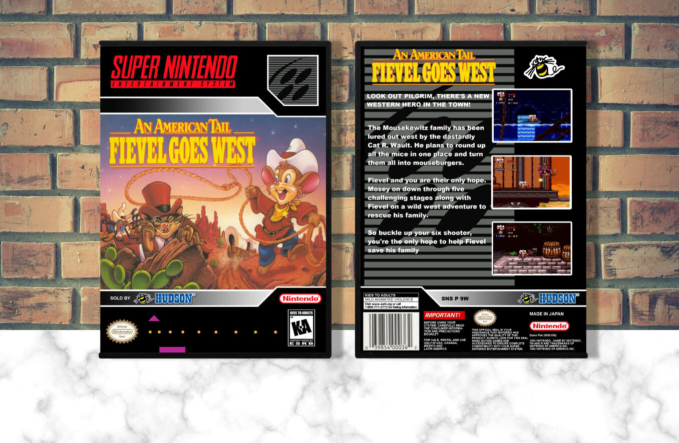 An American Tail: Fievel Goes West, Case Color: DARK GREY (OEM DS CASE COLOR)