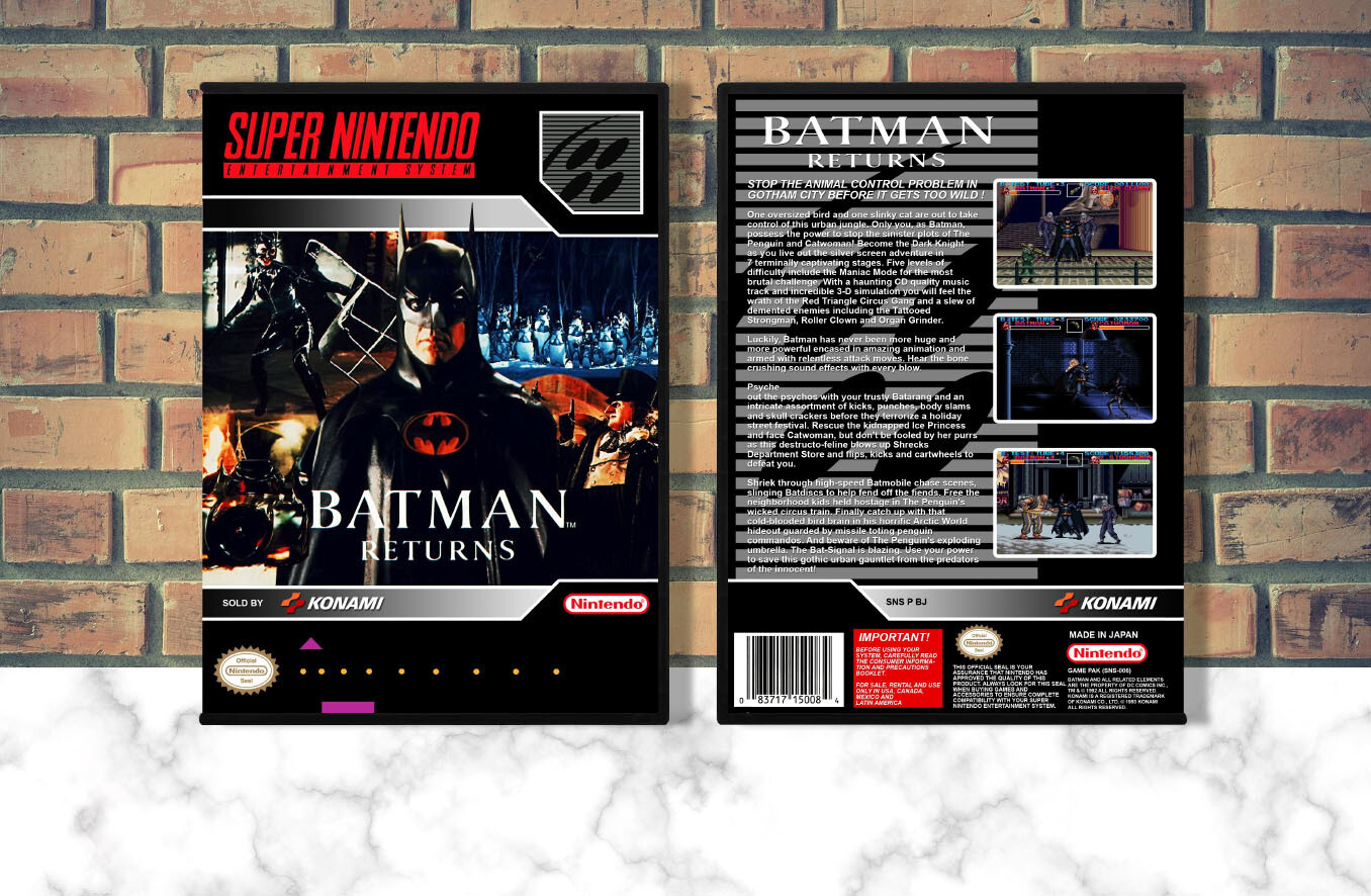 Batman Returns, Case Color: DARK GREY (OEM DS CASE COLOR)