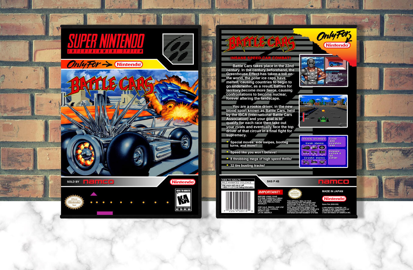 Battle Cars, Case Color: DARK GREY (OEM DS CASE COLOR)