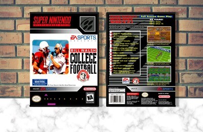 Bill Walsh College Football, Case Color: DARK GREY (OEM DS CASE COLOR)