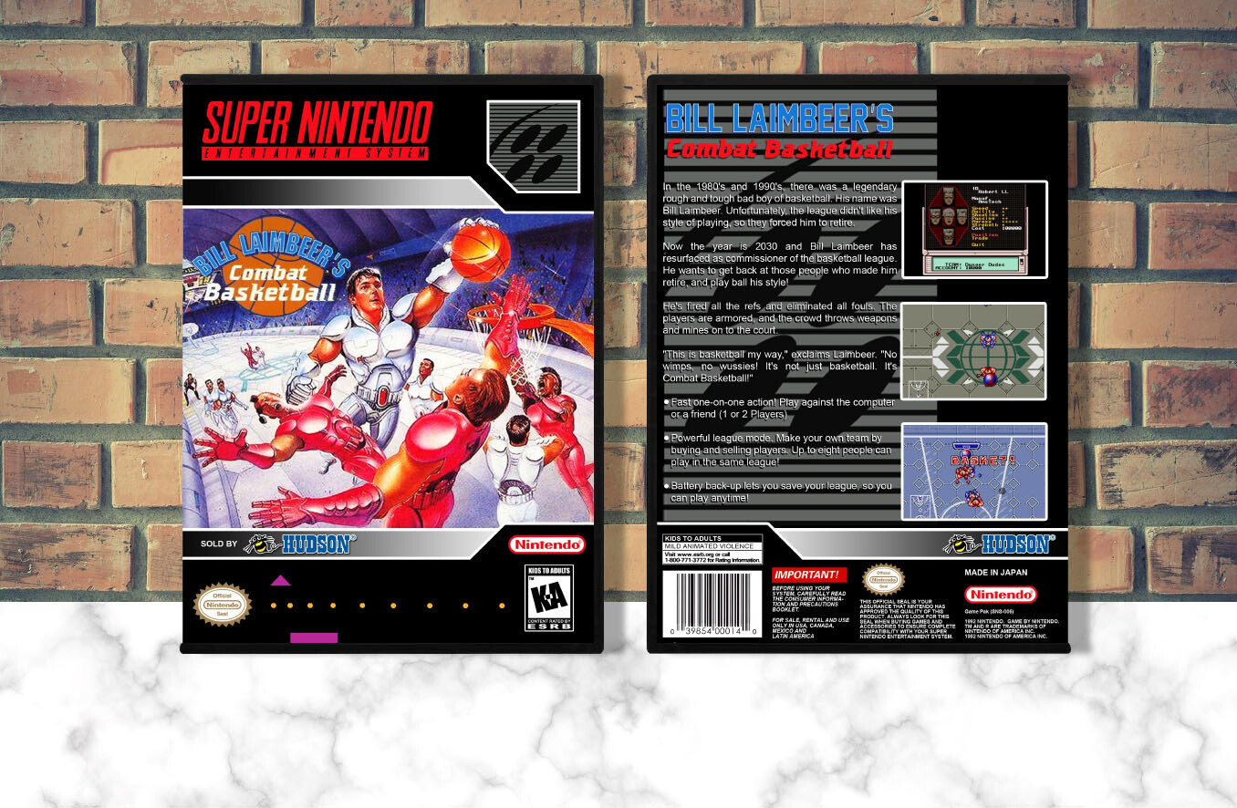 Bill Laimbeer's Combat Basketball, Case Color: DARK GREY (OEM DS CASE COLOR)