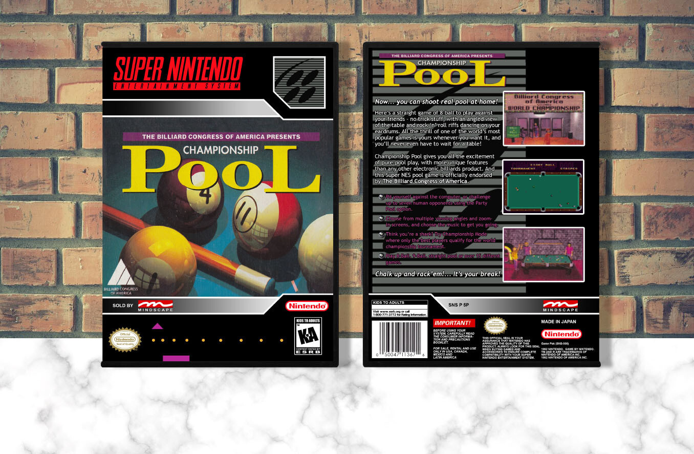 Championship Pool, Case Color: DARK GREY (OEM DS CASE COLOR)