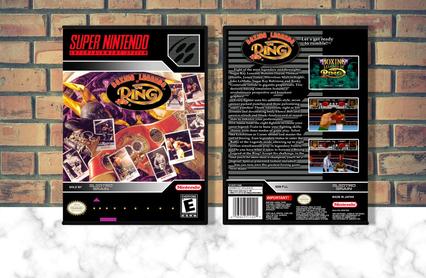 Boxing Legends of the Ring, Case Color: DARK GREY (OEM DS CASE COLOR)