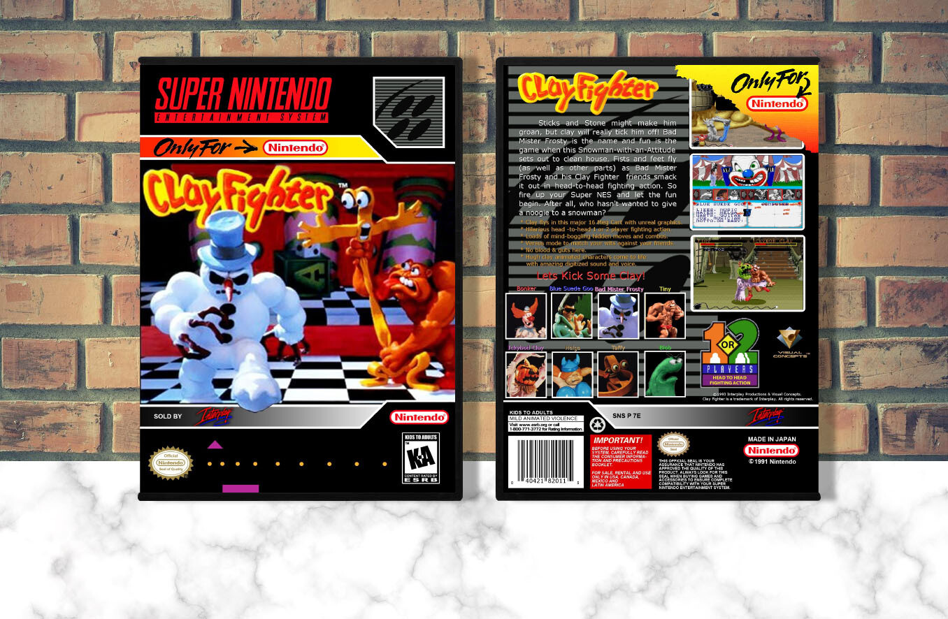 Clay Fighter, Case Color: DARK GREY (OEM DS CASE COLOR)