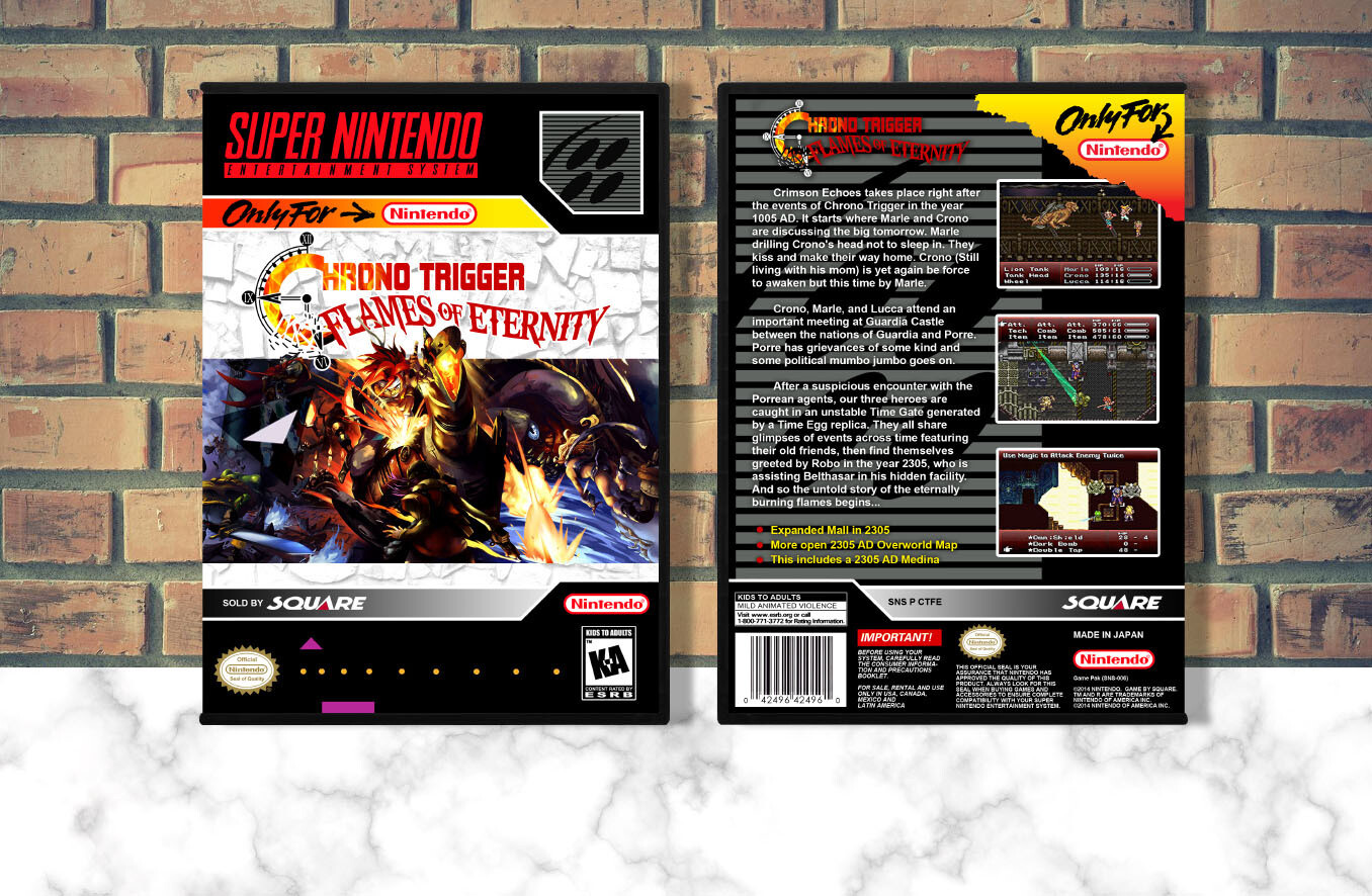 Chrono Trigger: Flames of Eternity, Case Color: DARK GREY (OEM DS CASE COLOR)