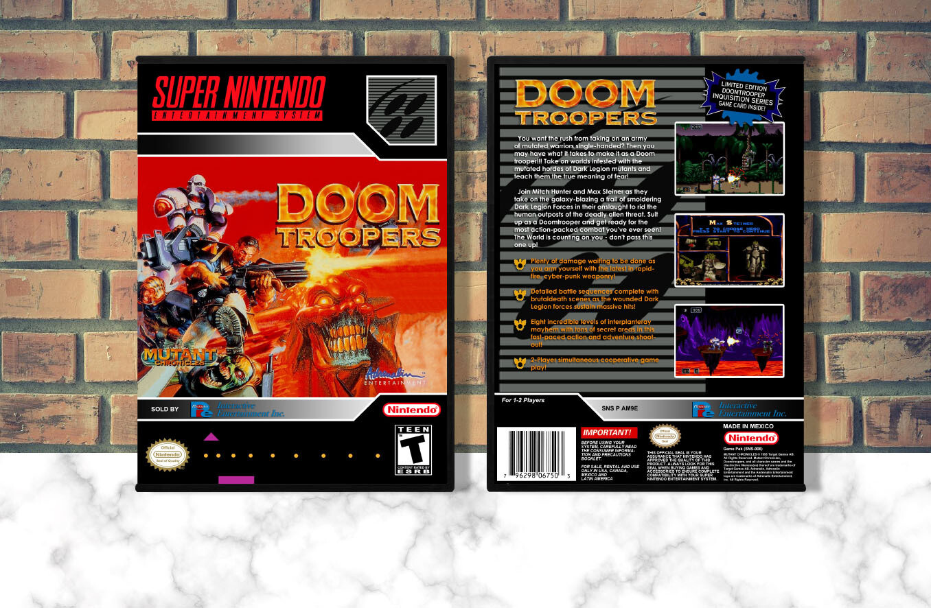 Doom Troopers, Case Color: DARK GREY (OEM DS CASE COLOR)