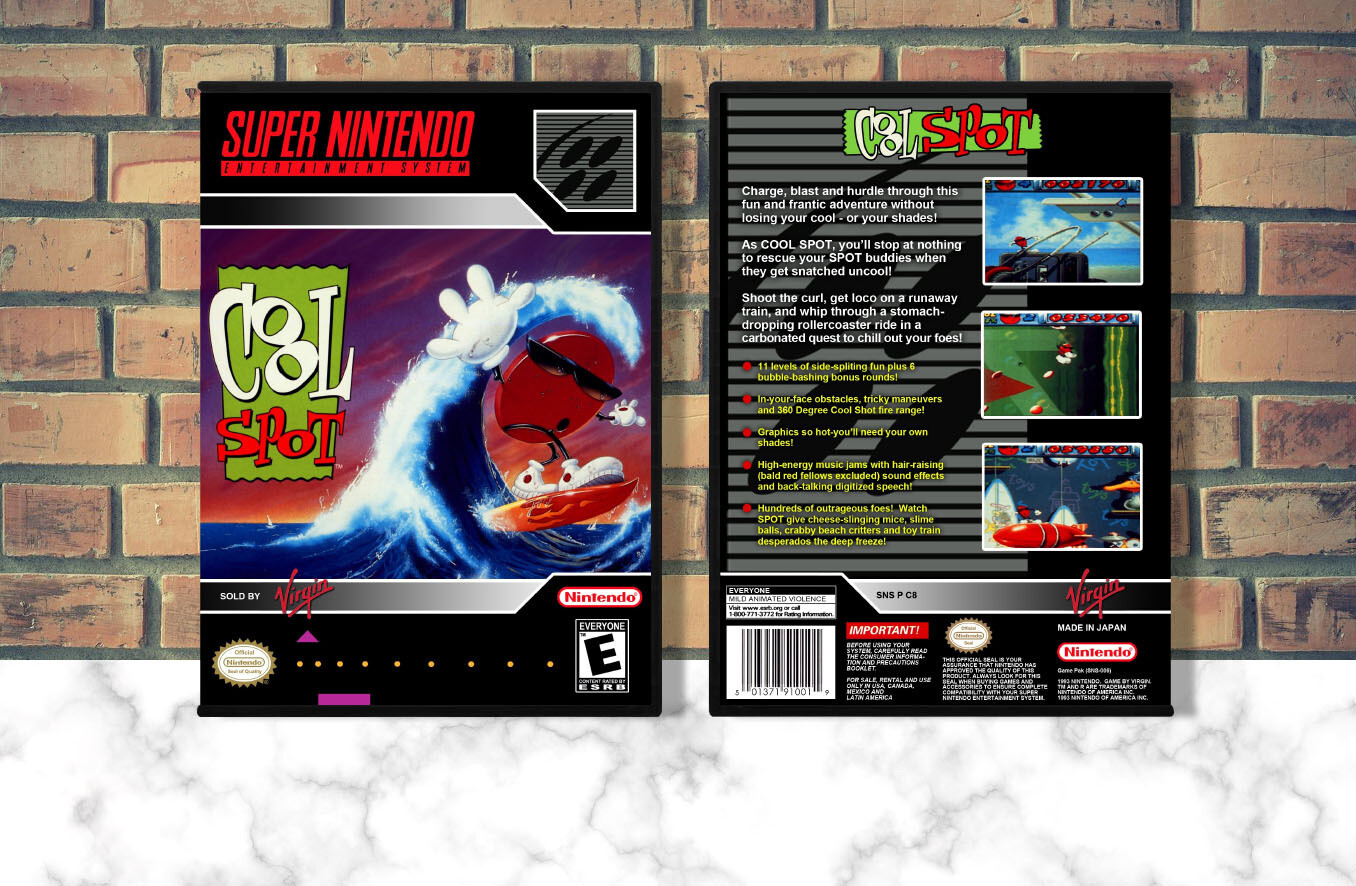 Cool Spot SNES Video Game Case