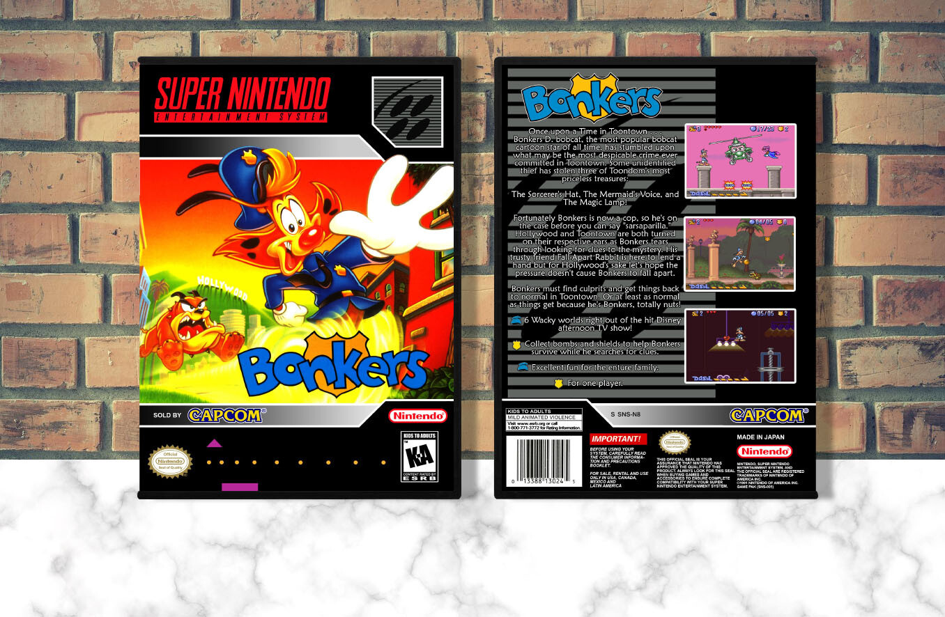 Disney&#39;s Bonkers, Case Color: DARK GREY (OEM DS CASE COLOR)