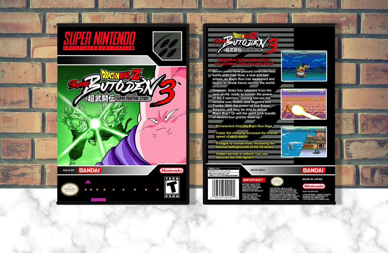 Dragon Ball Z: Super Butoden 3, Case Color: DARK GREY (OEM DS CASE COLOR)