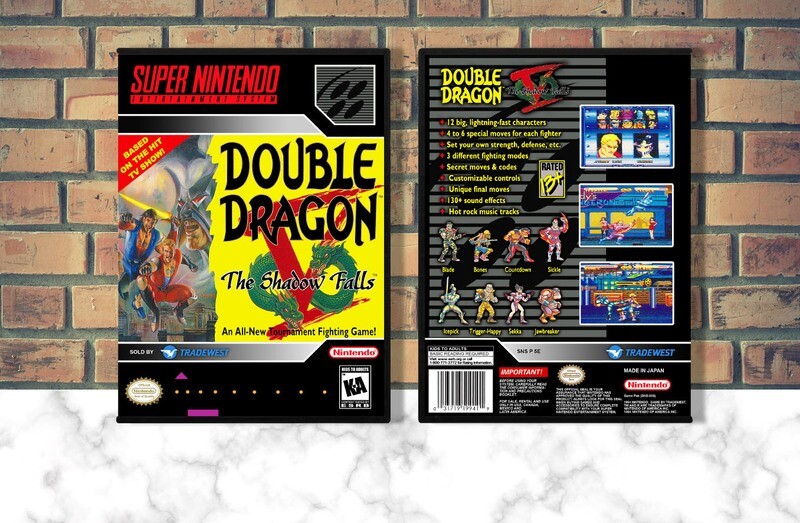 Double Dragon V: The Shadow Falls, Case Color: DARK GREY (OEM DS CASE COLOR)