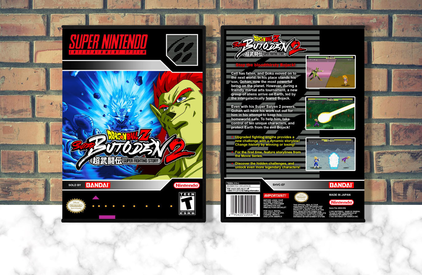 Dragon Ball Z: Super Butoden 2, Case Color: DARK GREY (OEM DS CASE COLOR)