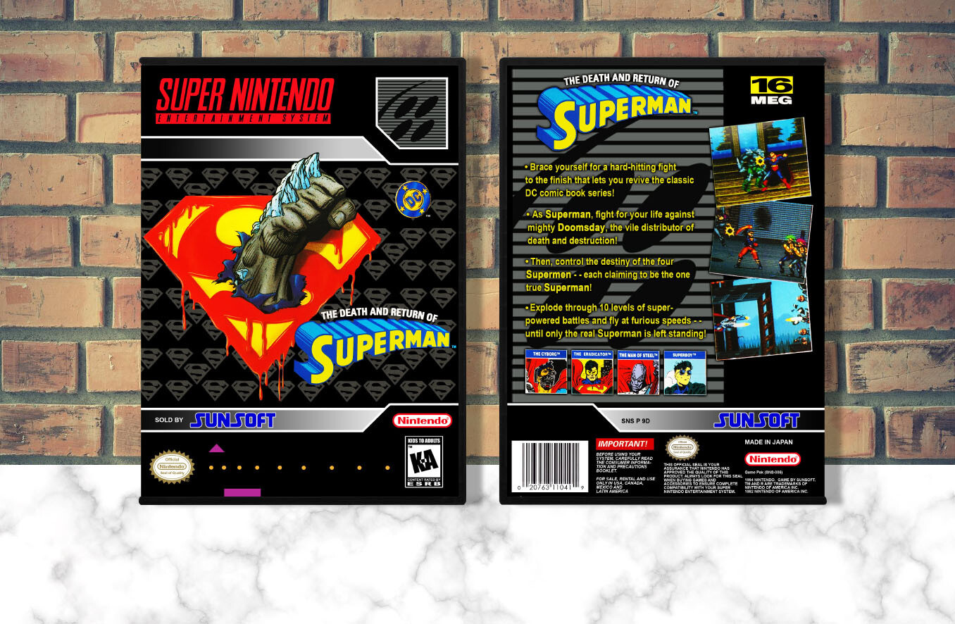 Death and Return of Superman, The, Case Color: DARK GREY (OEM DS CASE COLOR)