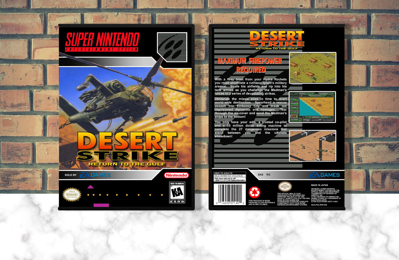 Desert Strike: Return to the Gulf, Case Color: DARK GREY (OEM DS CASE COLOR)