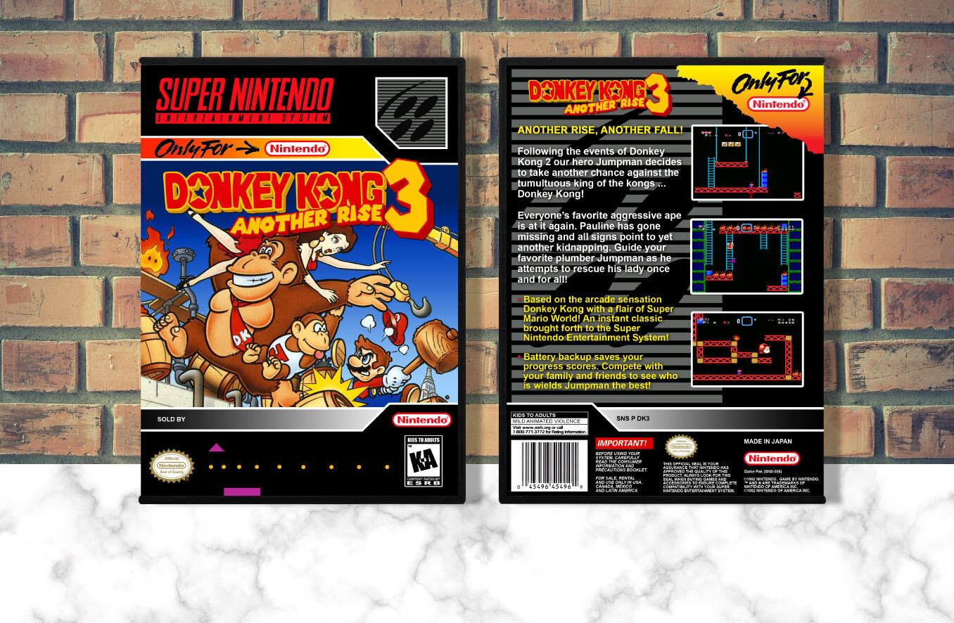 Donkey Kong 3: Another Rise, Case Color: DARK GREY (OEM DS CASE COLOR)