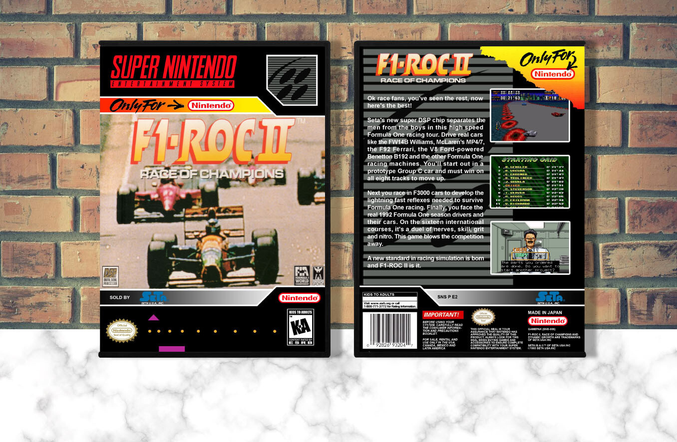 F1 ROC II: Race of Champions, Case Color: DARK GREY (OEM DS CASE COLOR)