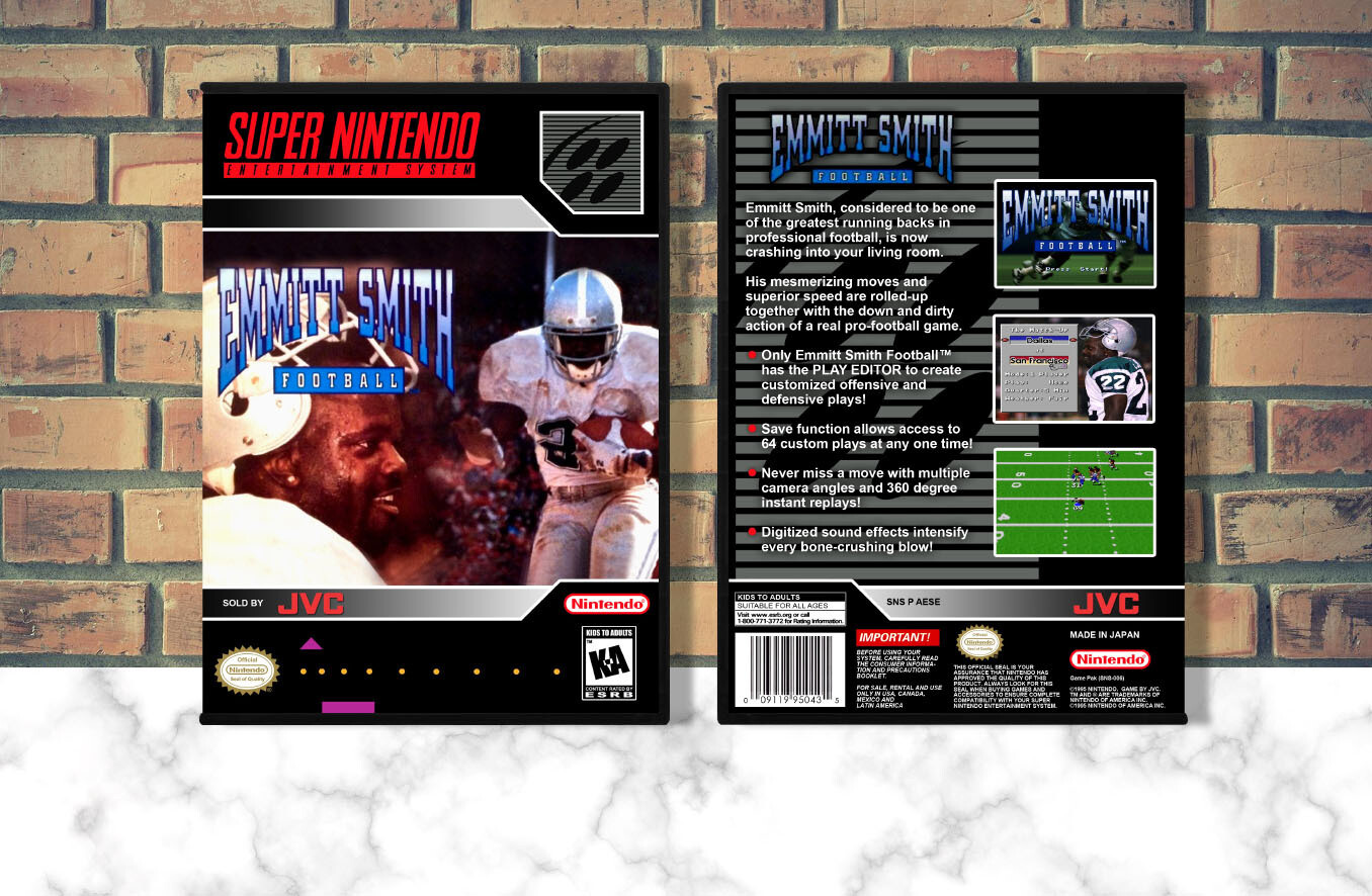 Emmitt Smith Football, Case Color: DARK GREY (OEM DS CASE COLOR)