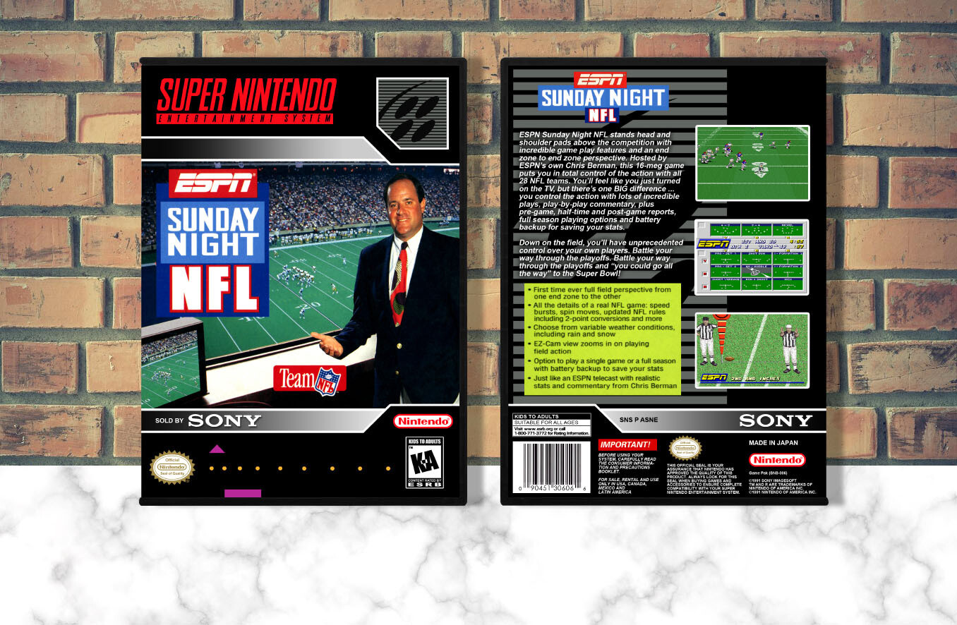 ESPN Sunday Night NFL, Case Color: DARK GREY (OEM DS CASE COLOR)