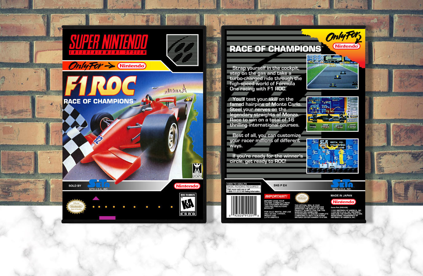 F1 ROC: Race of Champions, Case Color: DARK GREY (OEM DS CASE COLOR)