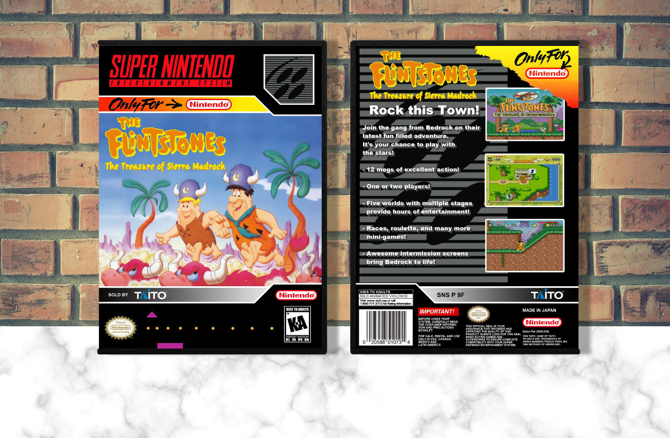 Flintstones, The: The Treasure of Sierra Madrock, Case Color: DARK GREY (OEM DS CASE COLOR)