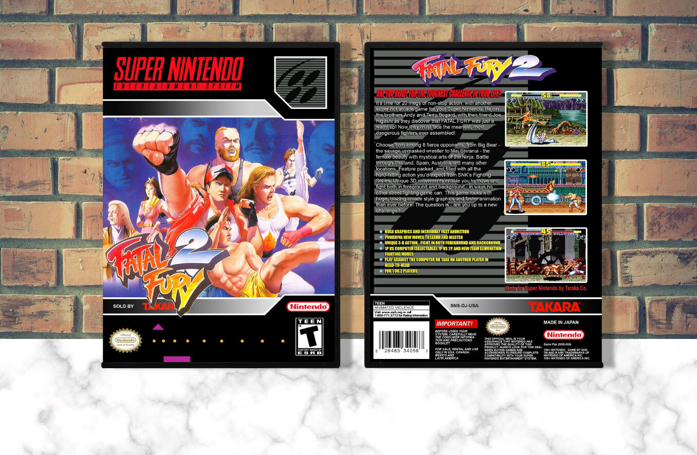 Fatal Fury 2, Case Color: DARK GREY (OEM DS CASE COLOR)