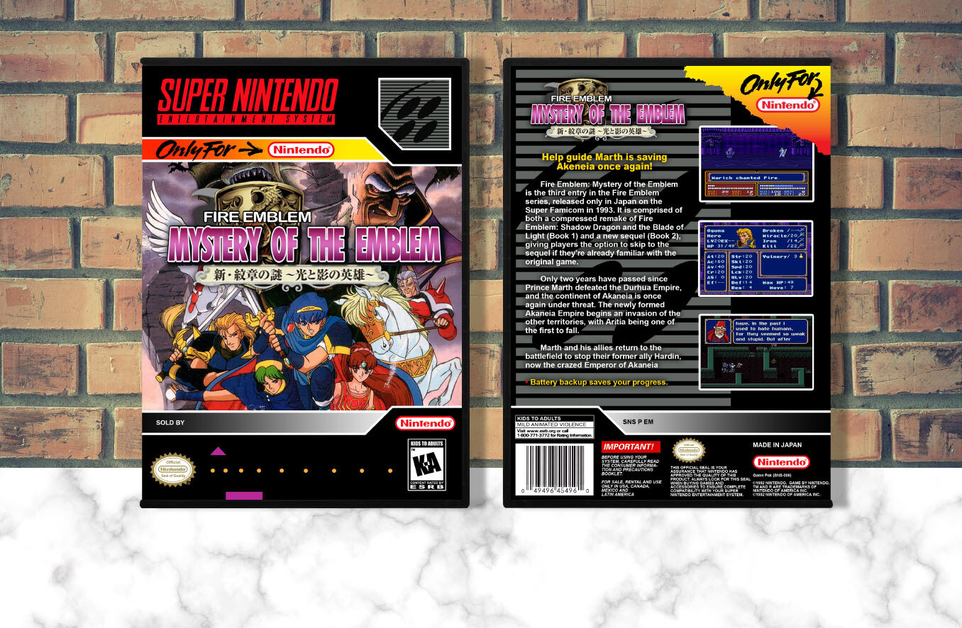 Fire Emblem: Mystery of the Emblem, Case Color: DARK GREY (OEM DS CASE COLOR)