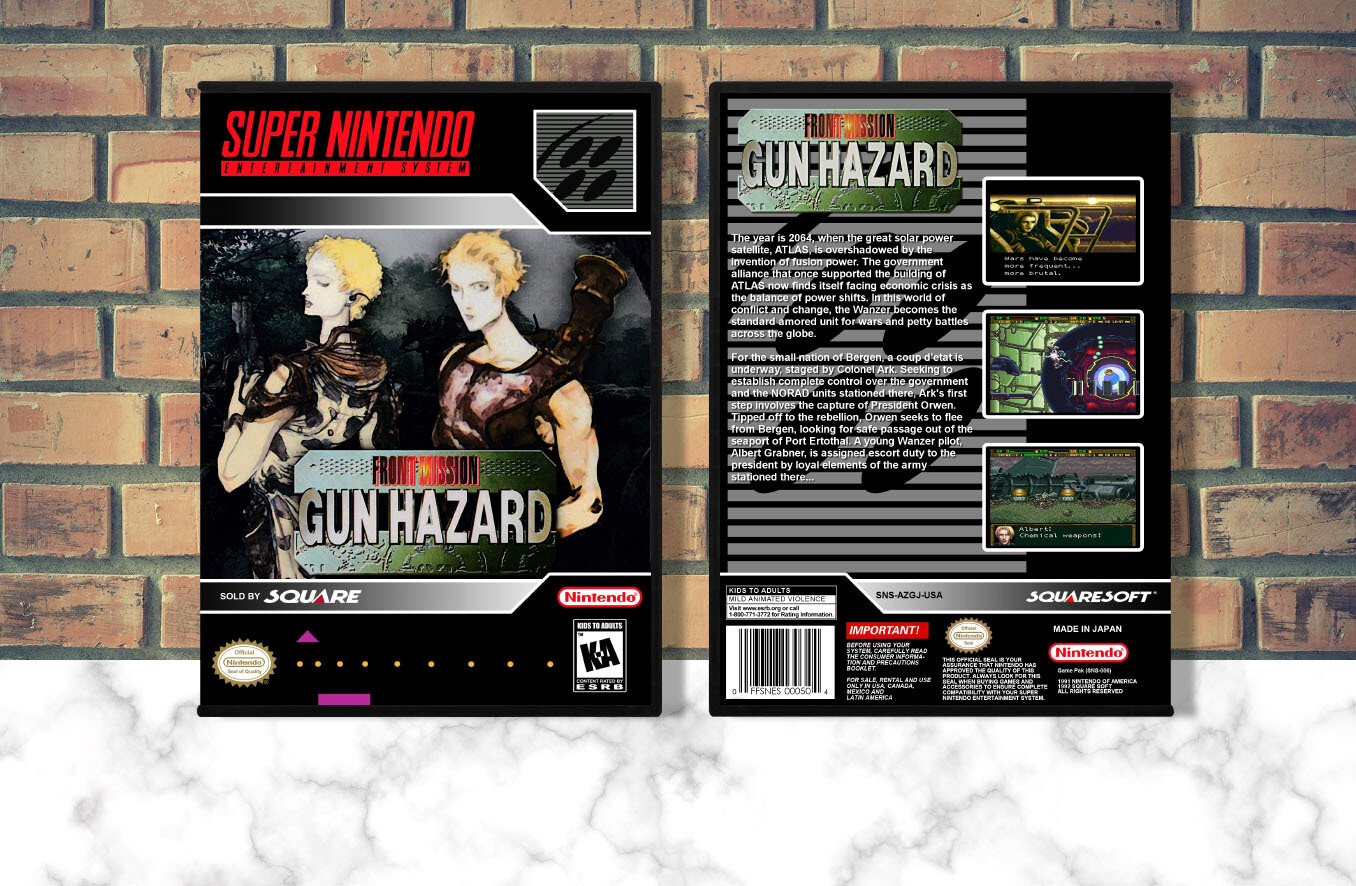 Front Mission: Gun Hazard, Case Color: DARK GREY (OEM DS CASE COLOR)