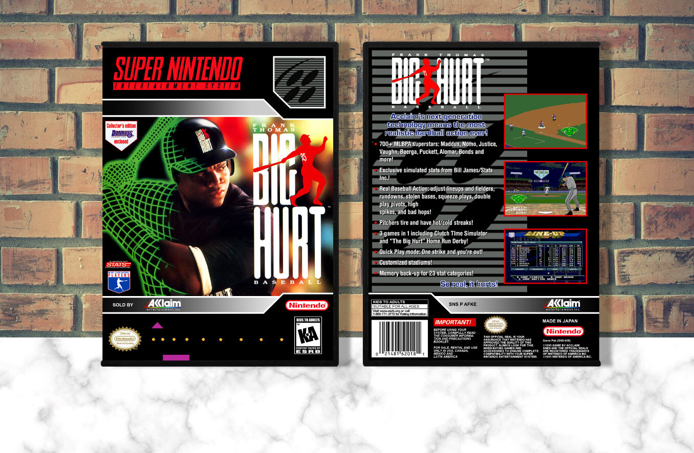 Frank Thomas' Big Hurt Baseball, Case Color: DARK GREY (OEM DS CASE COLOR)