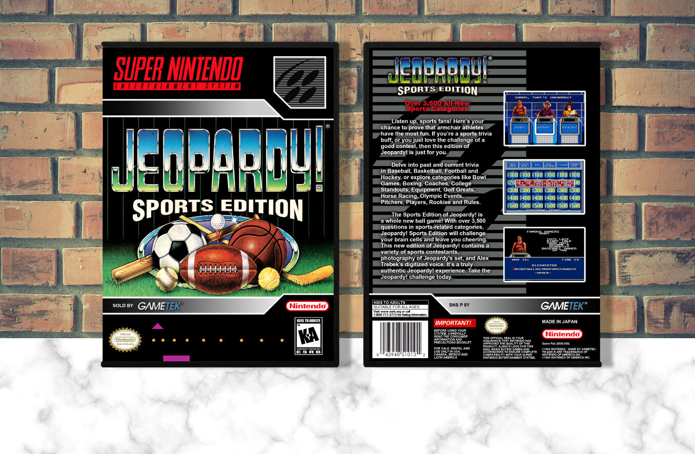 Jeopardy! Sports Edition, Case Color: DARK GREY (OEM DS CASE COLOR)