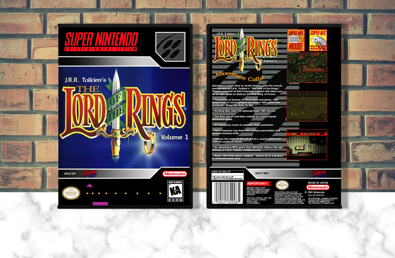 J.R.R Tolkien's The Lord of the Rings, Case Color: DARK GREY (OEM DS CASE COLOR)