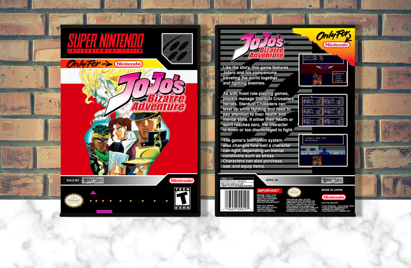 JoJo's Bizarre Adventure, Case Color: DARK GREY (OEM DS CASE COLOR)