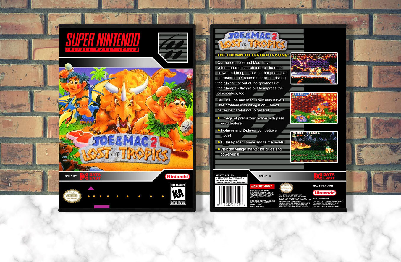 Joe &amp; Mac 2: Lost in the Tropics, Case Color: DARK GREY (OEM DS CASE COLOR)