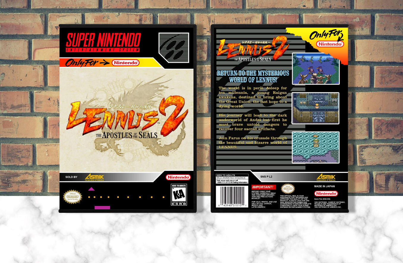 Lennus 2: The Apostles of the Seals, Case Color: DARK GREY (OEM DS CASE COLOR)