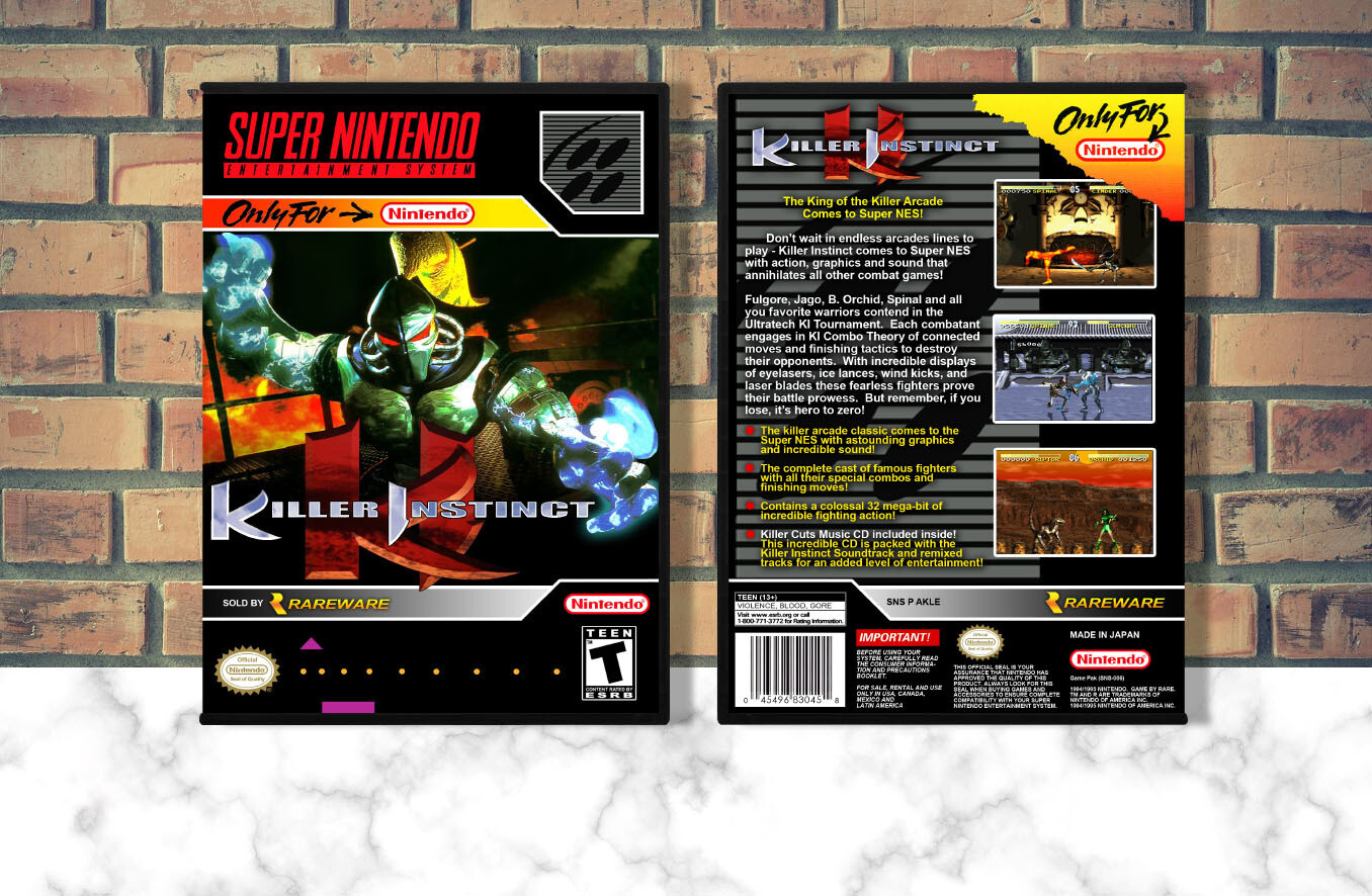 Killer Instinct, Case Color: DARK GREY (OEM DS CASE COLOR)