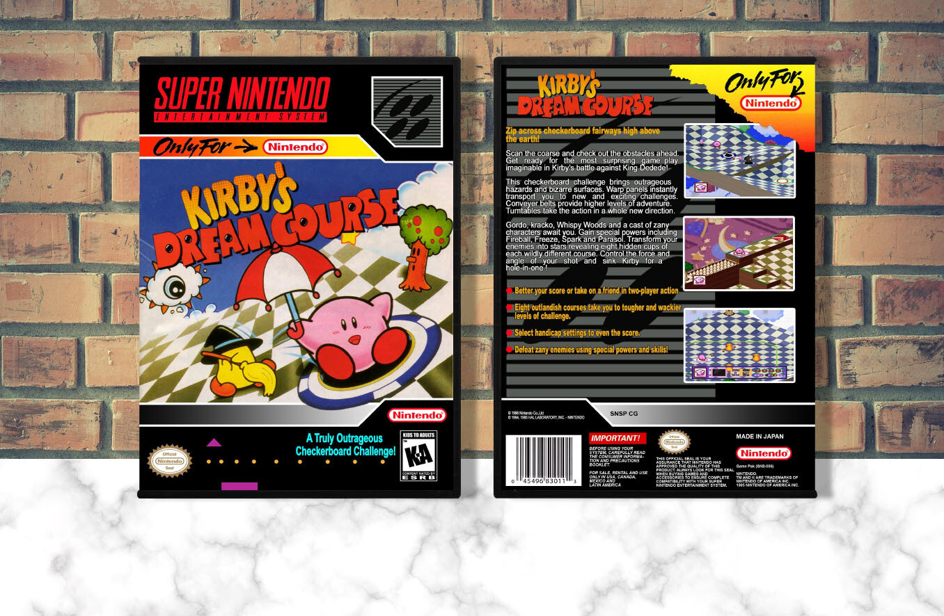 Kirby's Dream Course, Case Color: DARK GREY (OEM DS CASE COLOR)