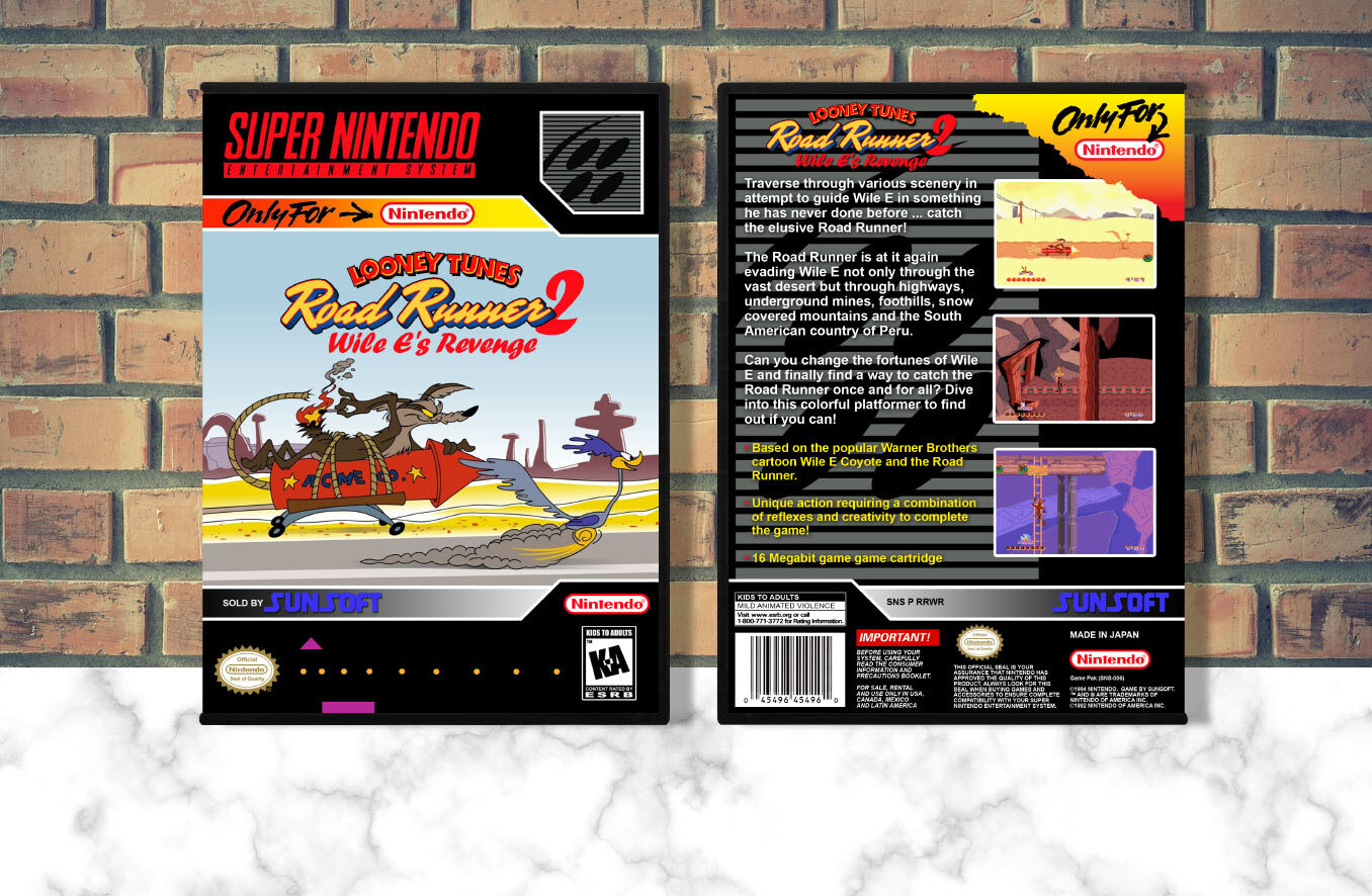 Looney Tunes Road Runner 2: Wile E's Revenge, Case Color: DARK GREY (OEM DS CASE COLOR)