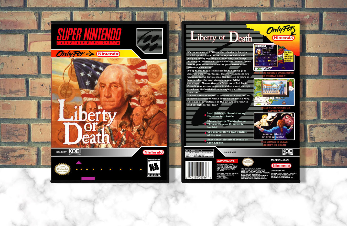 Liberty or Death, Case Color: DARK GREY (OEM DS CASE COLOR)