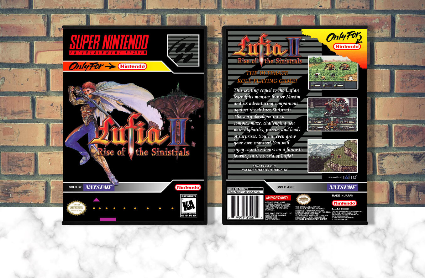 Lufia II: Rise of the Sinistrals, Case Color: DARK GREY (OEM DS CASE COLOR)