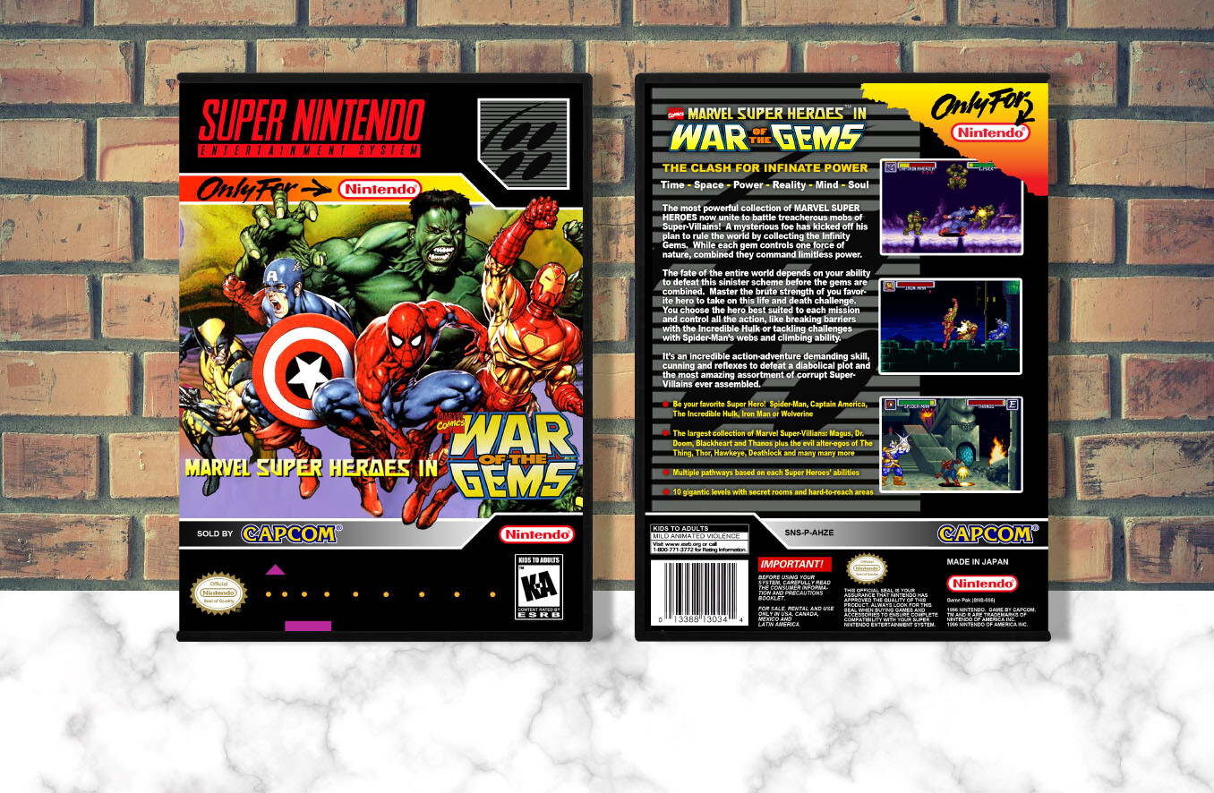 Marvel Super Heroes: War of Gems, Case Color: DARK GREY (OEM DS CASE COLOR)