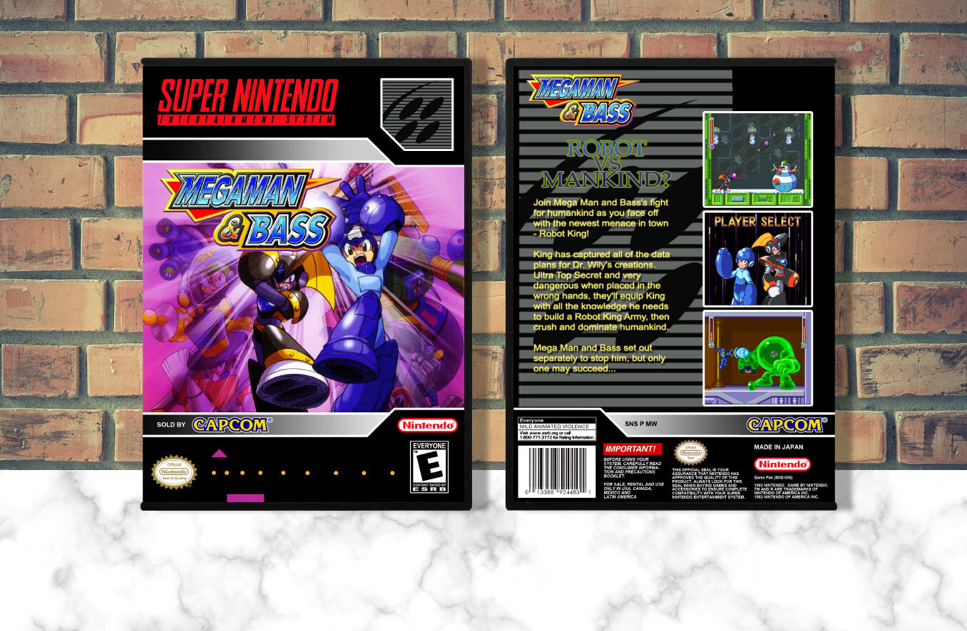 Mega Man &amp; Bass, Case Color: DARK GREY (OEM DS CASE COLOR)