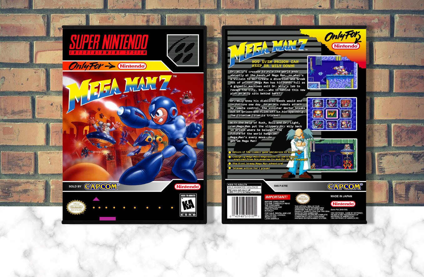 Mega Man 7, Case Color: DARK GREY (OEM DS CASE COLOR)