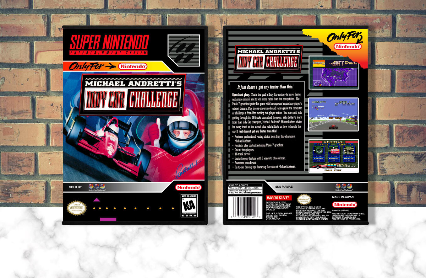 Michael Andretti's Indy Car Challenge, Case Color: DARK GREY (OEM DS CASE COLOR)
