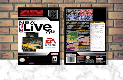 NBA Live &#39;96, Case Color: DARK GREY (OEM DS CASE COLOR)