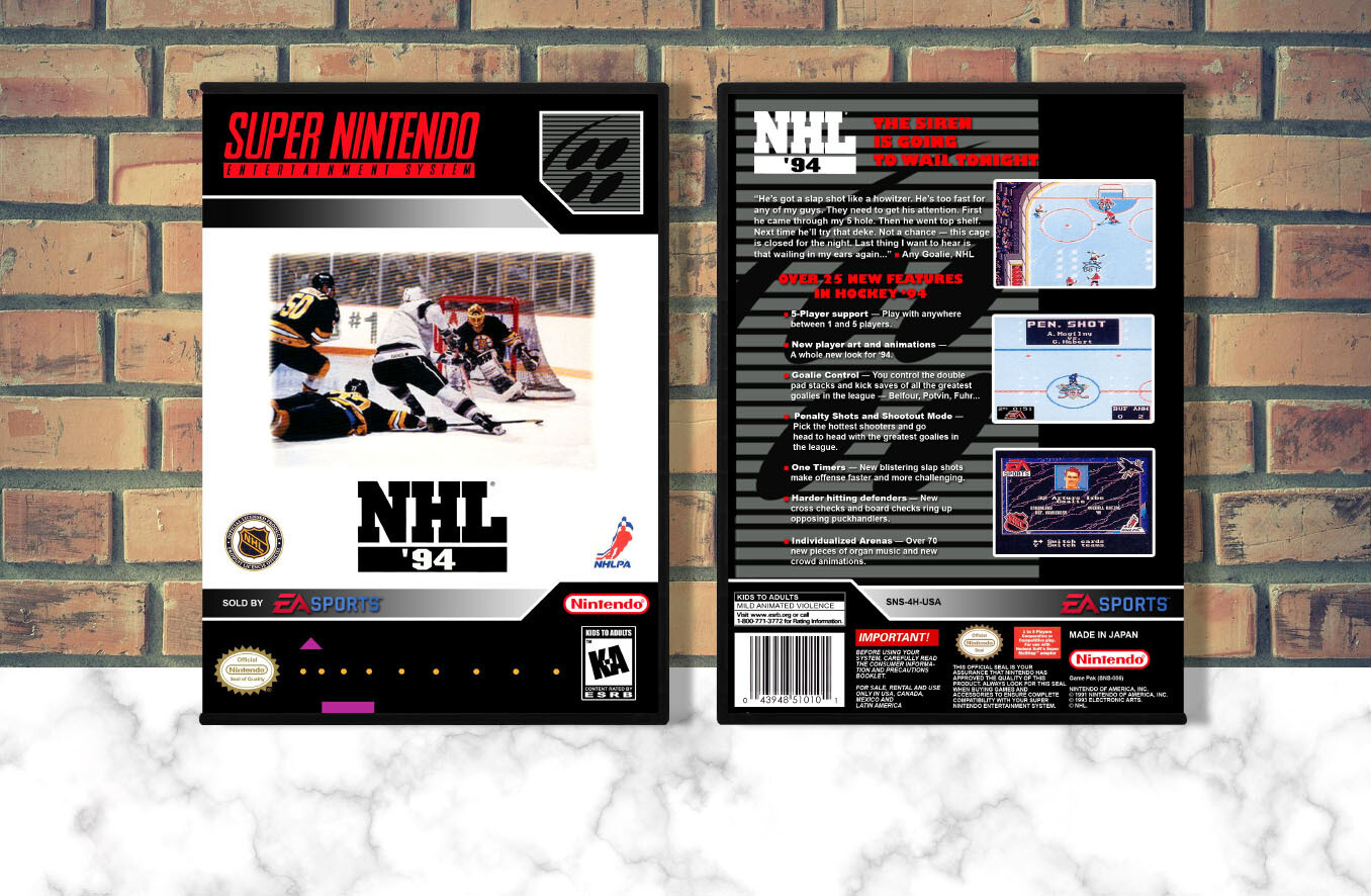 NHL '94, Case Color: DARK GREY (OEM DS CASE COLOR)